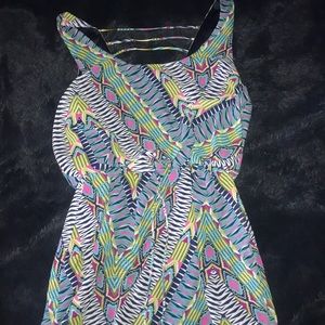 Multi colored mini dress